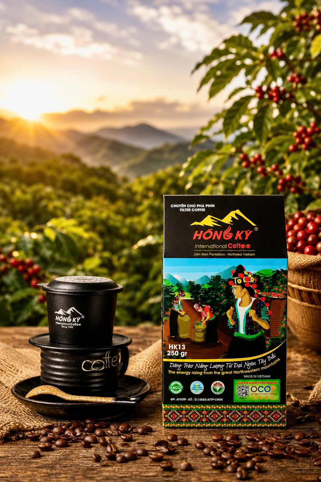 Cafe hộp giấy đen mờ HK13 — 1