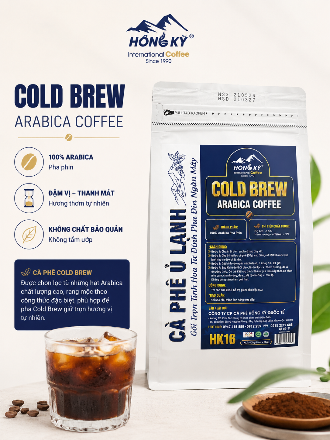 Cafe ủ lạnh Cold Brew HK16 — 1