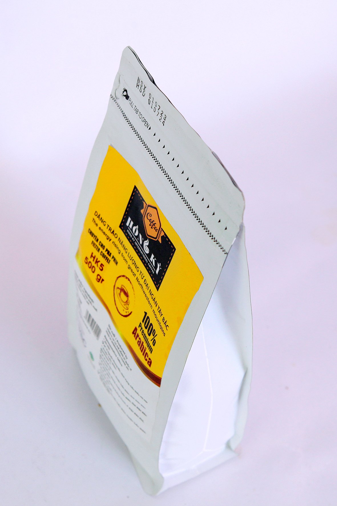 Cafe túi zip trắng HK5 đặc biệt
